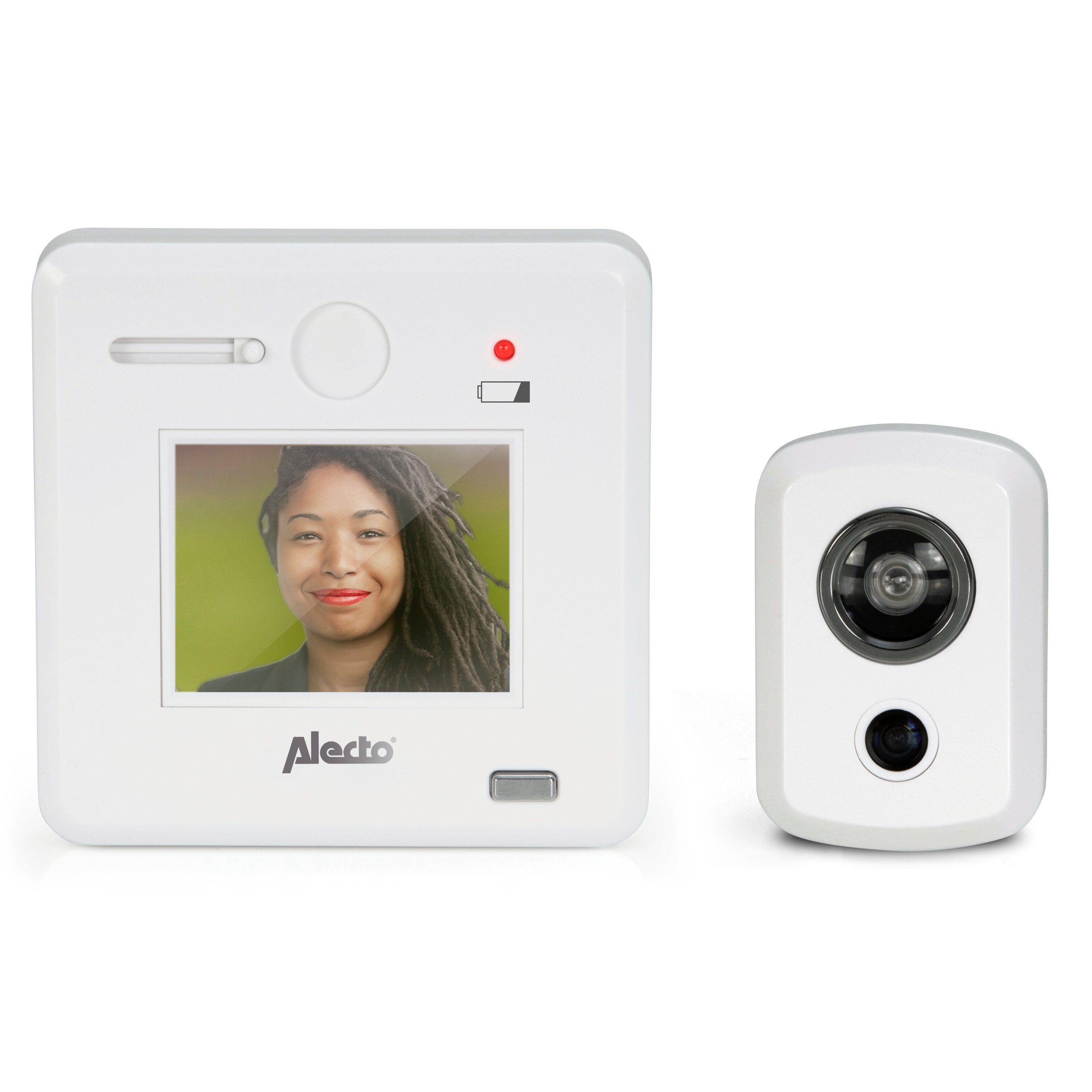 Alecto Digitaler Türspion DC-700 (1-tlg., Weitwinkelobjektiv, Sichtschutz-Abdeckung, für mehr Sicherheit)