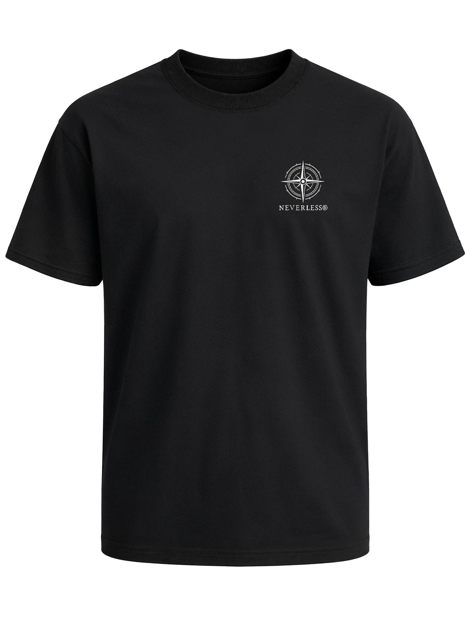 Oversize-Shirt Herren T-Shirt - Berg Kompass - Oversized Relaxed Fit Sommer Fashion