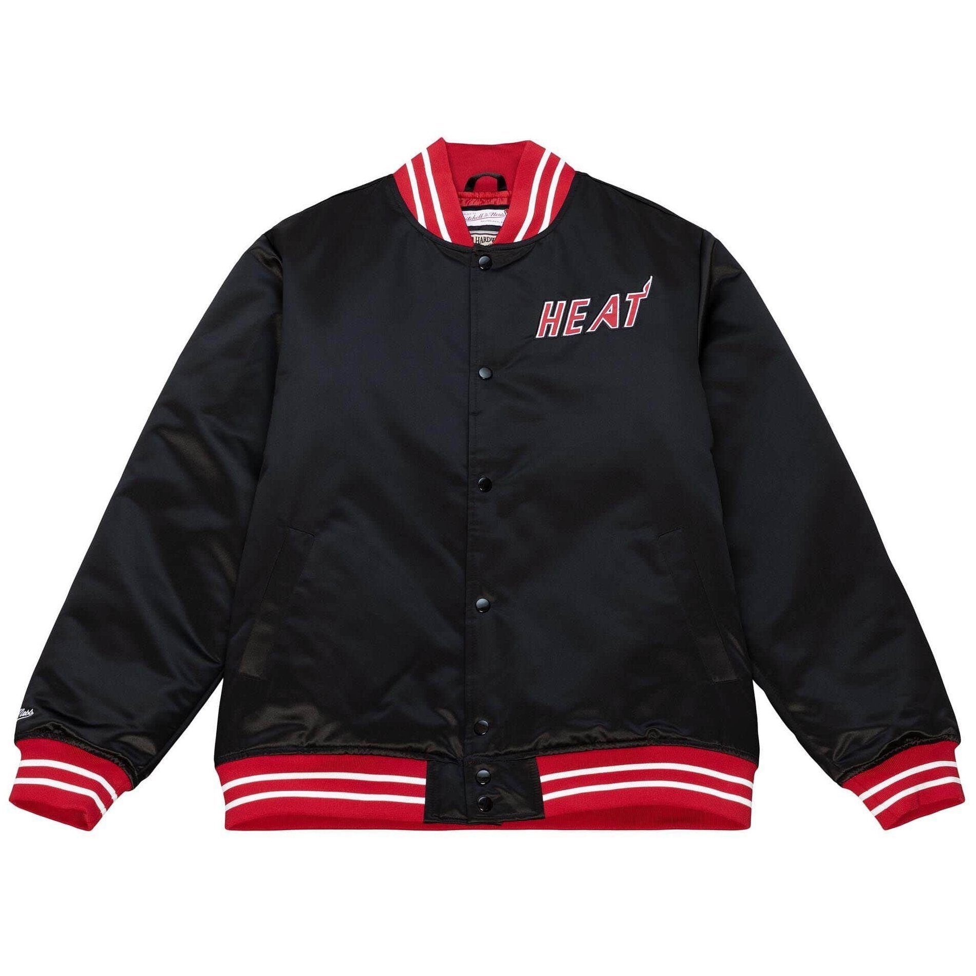 Mitchell & Ness Collegejacke Heavyweight Satin Varsity Miami Heat