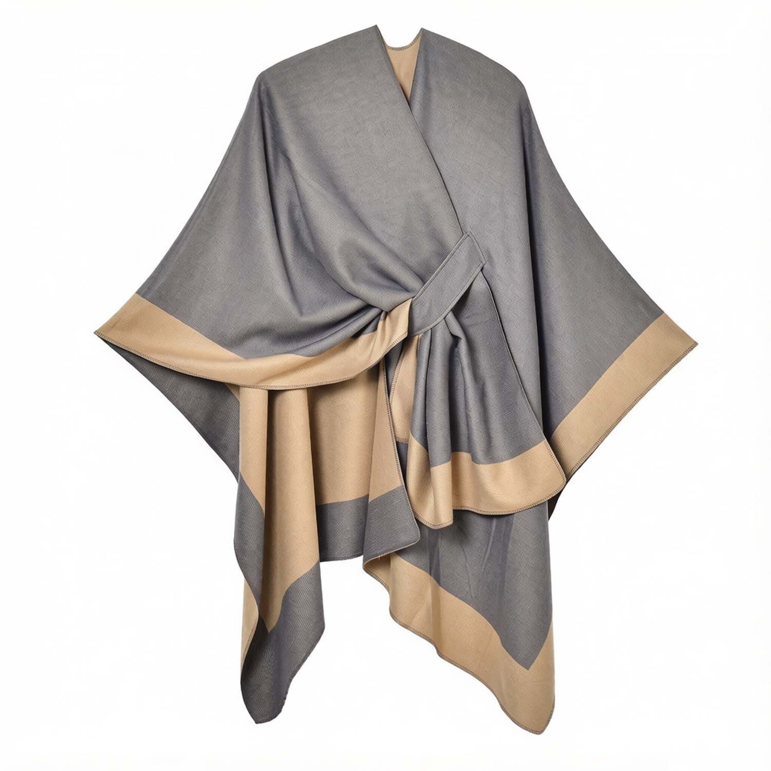 Oemmn Poncho Damen Schal,Poncho,Wärmender Schal für alle Jahreszeiten