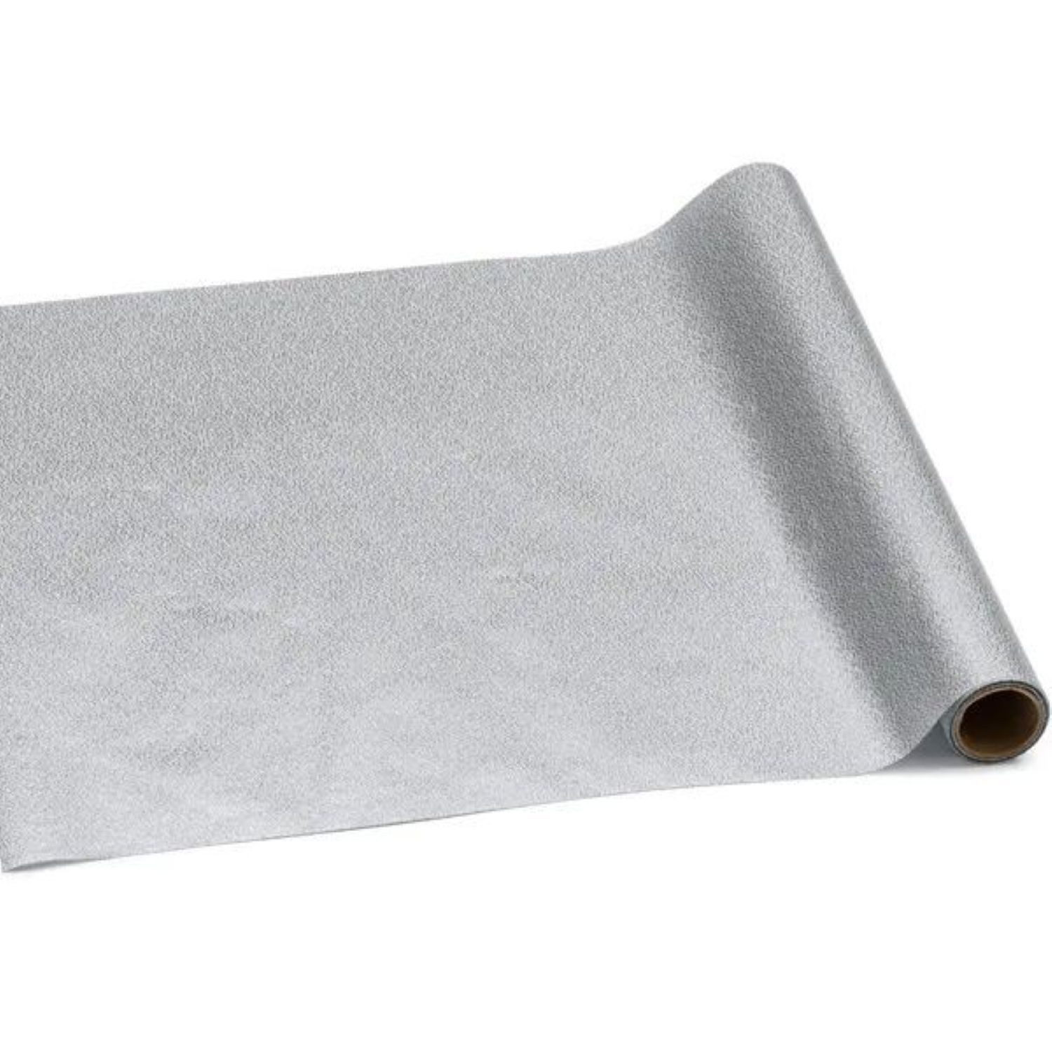 partydeco Tischdecke Tischläufer 36 cm x 300 cm, Silber