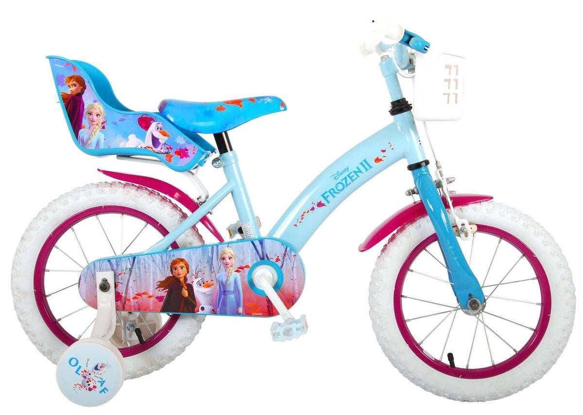 16 Zoll Kinder Kinderfahrrad Mädchenfahrrad Fahrrad Frozen Disney Eiskönigin 