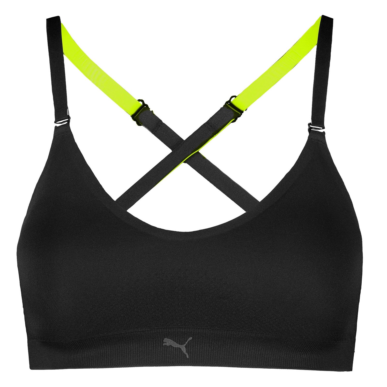 PUMA Sport-Bustier 3D Knit Sport Triangle Top (1-tlg) mit herausnehmbaren C günstig online kaufen