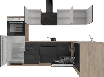 Flex-Well Küche Capri, mit und ohne E-Geräten erhältlich, Gesamtbreite 280x170 cm