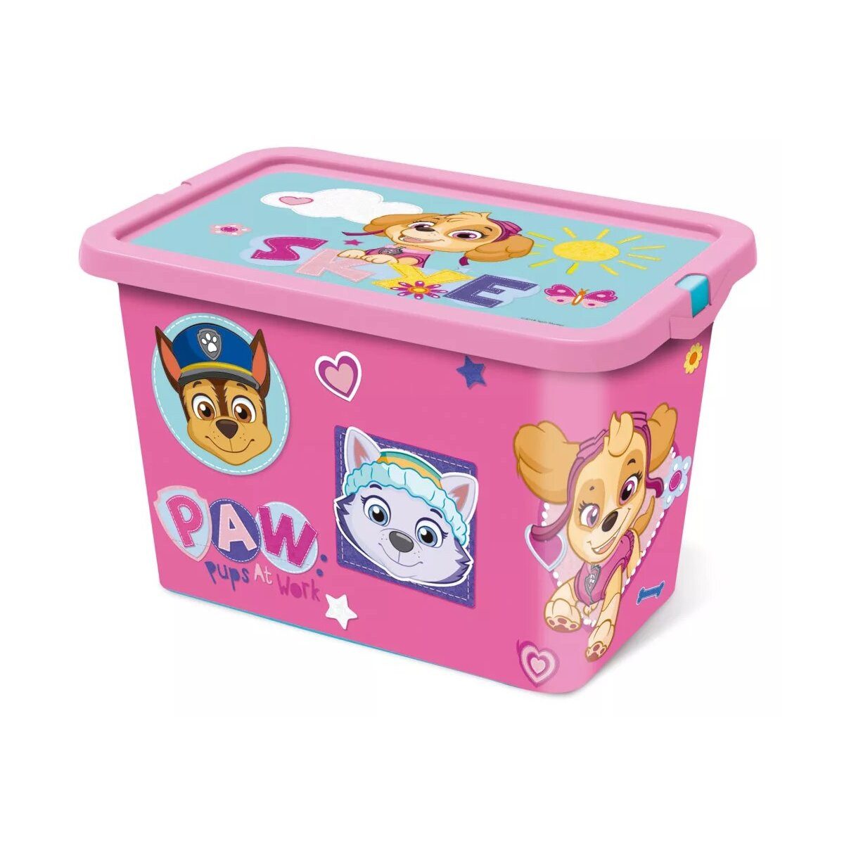 PAW PATROL Aufbewahrungsbox Paw Patrol Girl Pinky Plastik Aufbewahrungsbox 7 L