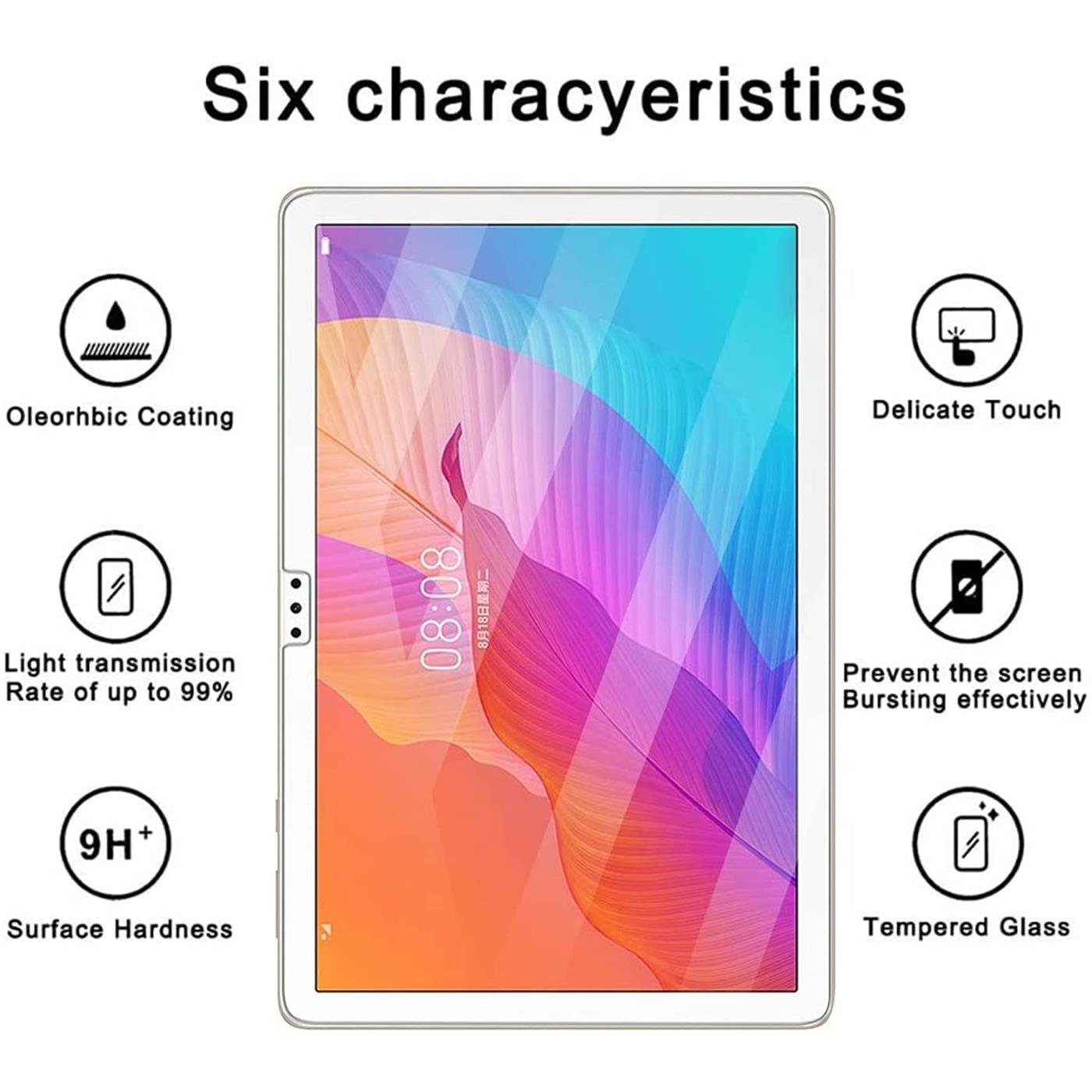 CoolGadget Schutzfolie Panzerfolie für Huawei MatePad T 10 / T10s, (9H+ Hartglas, Bubble Free), Panzerglas Schutzfolie für Huawei MatePad T 10 / T10s Folie