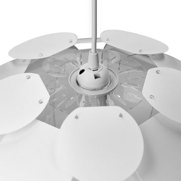 kwmobile Lampenschirm DIY Puzzle Lampe Blüten Design, Set mit Deckenbefestigung