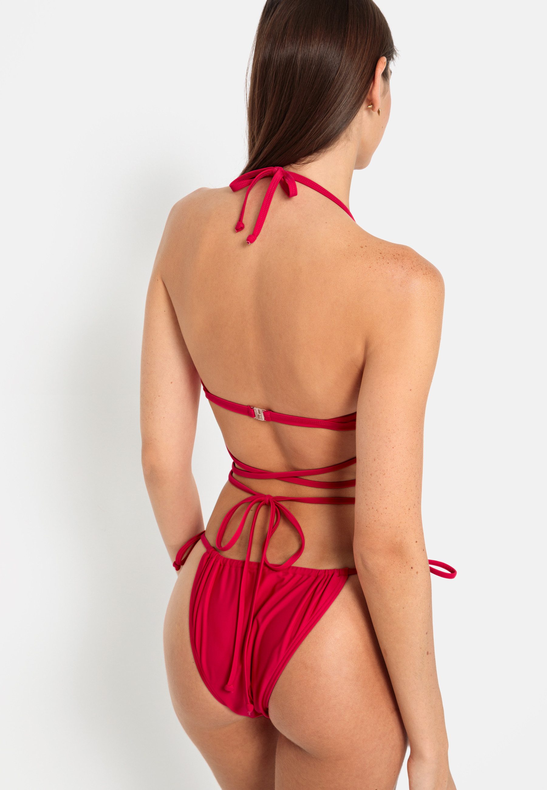 LSCN by LASCANA Triangel-Bikini-Top Gina, mit langem Bindeband
