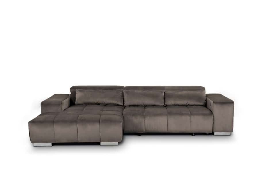 COTTA Ecksofa Orion, mit elektrischem Sitzvorschub und Nierenkissen