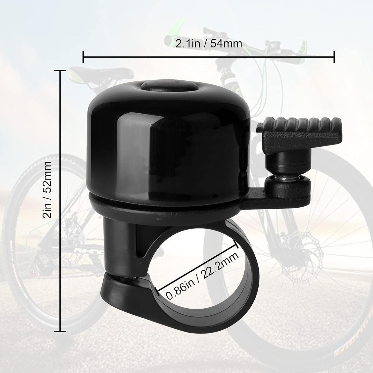 FELIXLEO Fahrradklingel Fahrradklingel 2er Set Lauter Klang Klassisch Glocke Damen Herren, (1-tlg)
