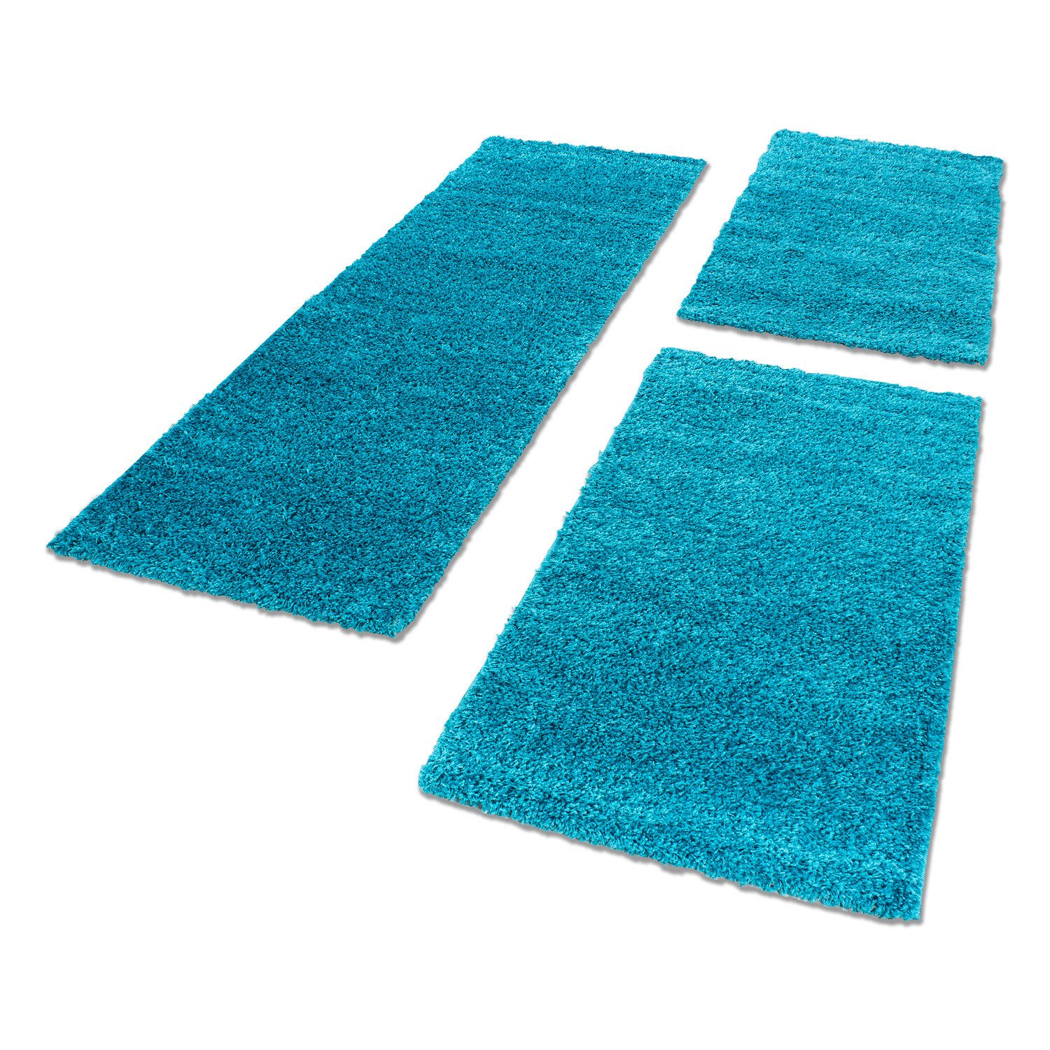 Carpettex Hochflor-Bettumrandung Unicolor - Einfarbig, Höhe 30 mm, (Bett-Se günstig online kaufen