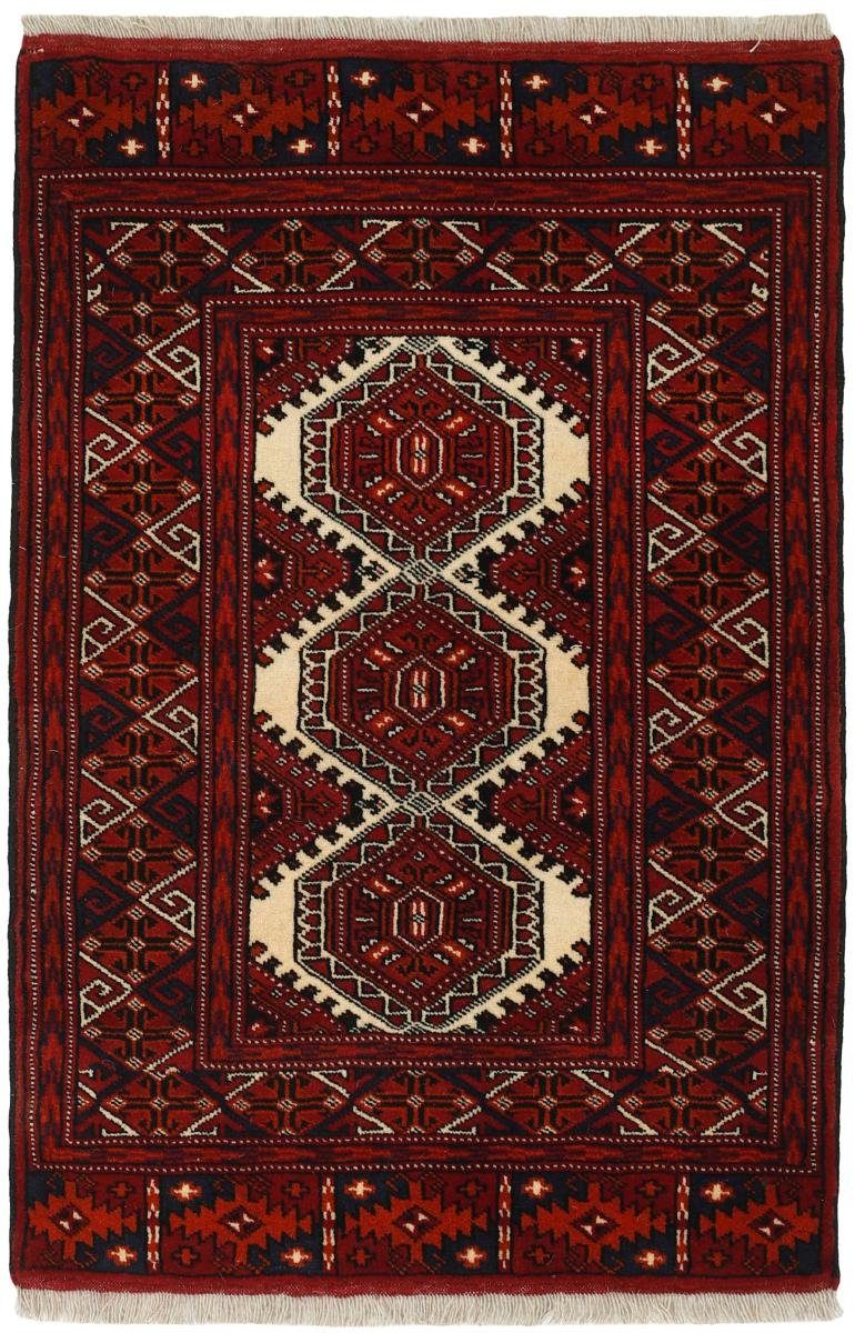 Trading, Turkaman Höhe: Orientteppich Orientteppich / 82x120 rechteckig, Nain mm Perserteppich, 6 Handgeknüpfter