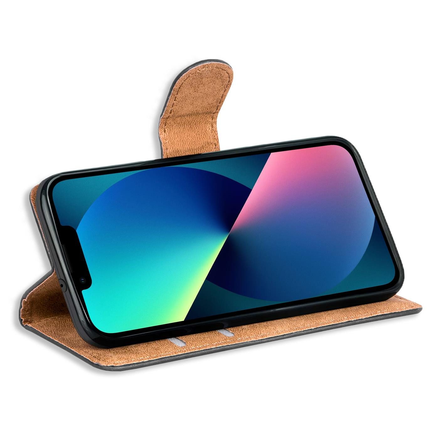 CoolGadget Handyhülle Book Case Handy Tasche für Apple iPhone 14 6,1 Zoll, Hülle Klapphülle Flip Cover für iPhone 14 Schutzhülle stoßfest – Bild 4 von 5