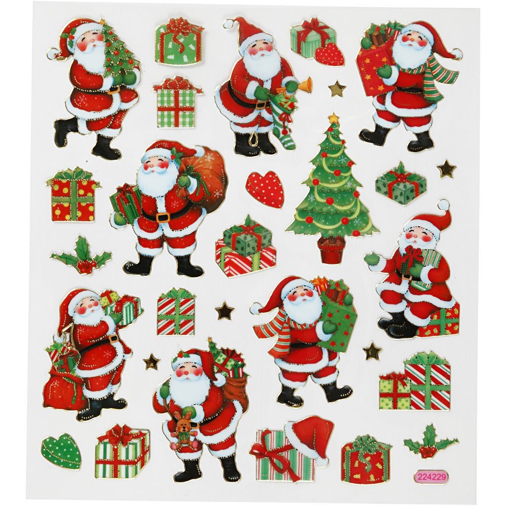 creativ company Sticker Sticker Klassische Weihnachtsfiguren