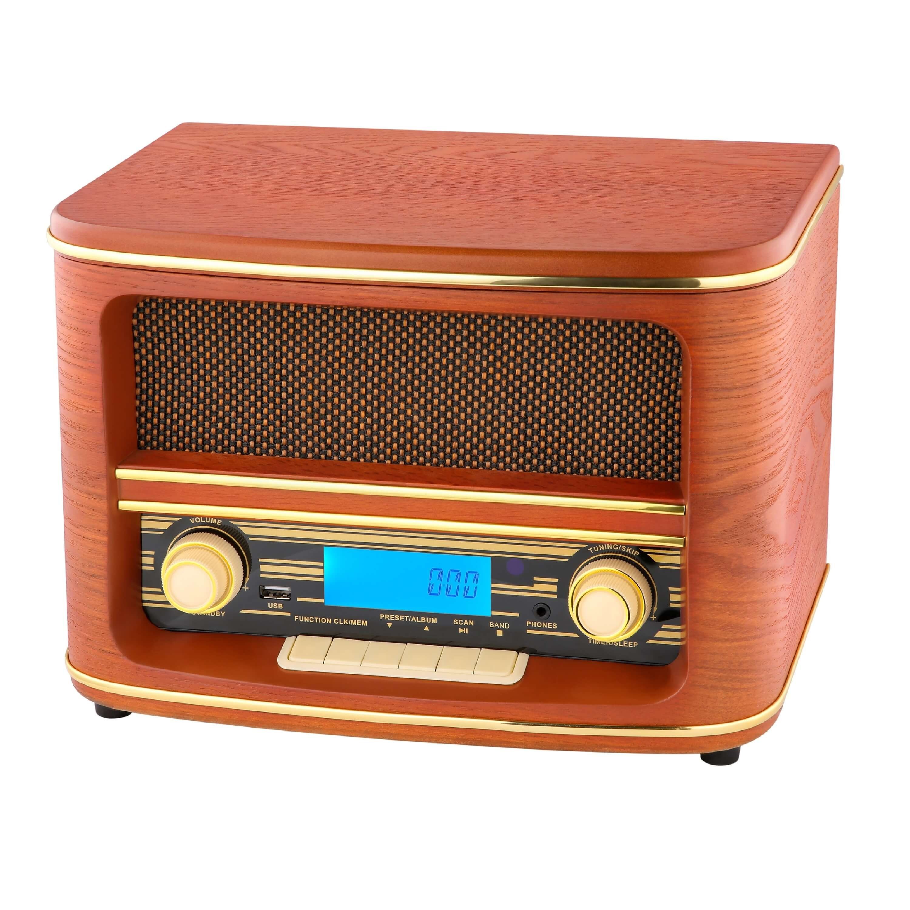 Cyberlux CL-3050 Multifunktionsspieler (keins, Bluetooth, Retrodesign, LCD-Display, Bluetooth) – Bild 5 von 5