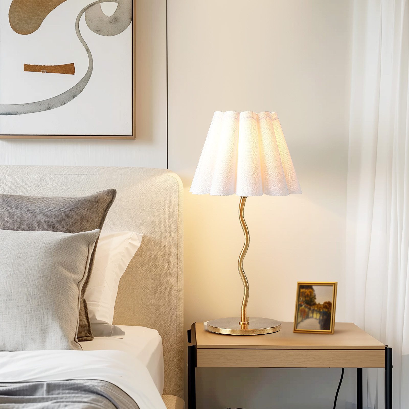 Tukrool Nachttischlampe Schlafzimmer Tischlampe, Nachttischlampe mit günstig online kaufen