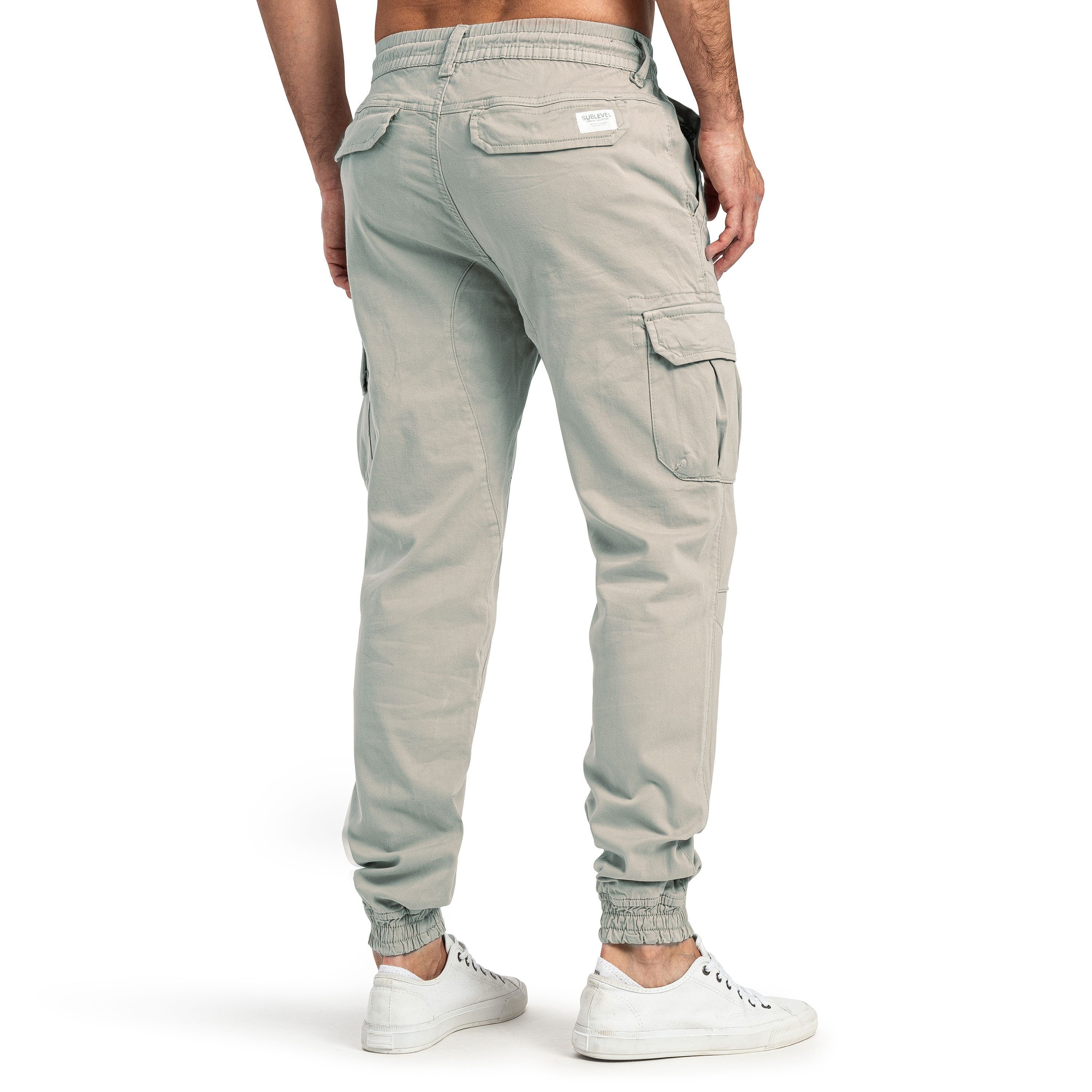 SUBLEVEL Cargohose Herren Cargo Hose Jeans Sweatpant Chino Jogginghose günstig online kaufen