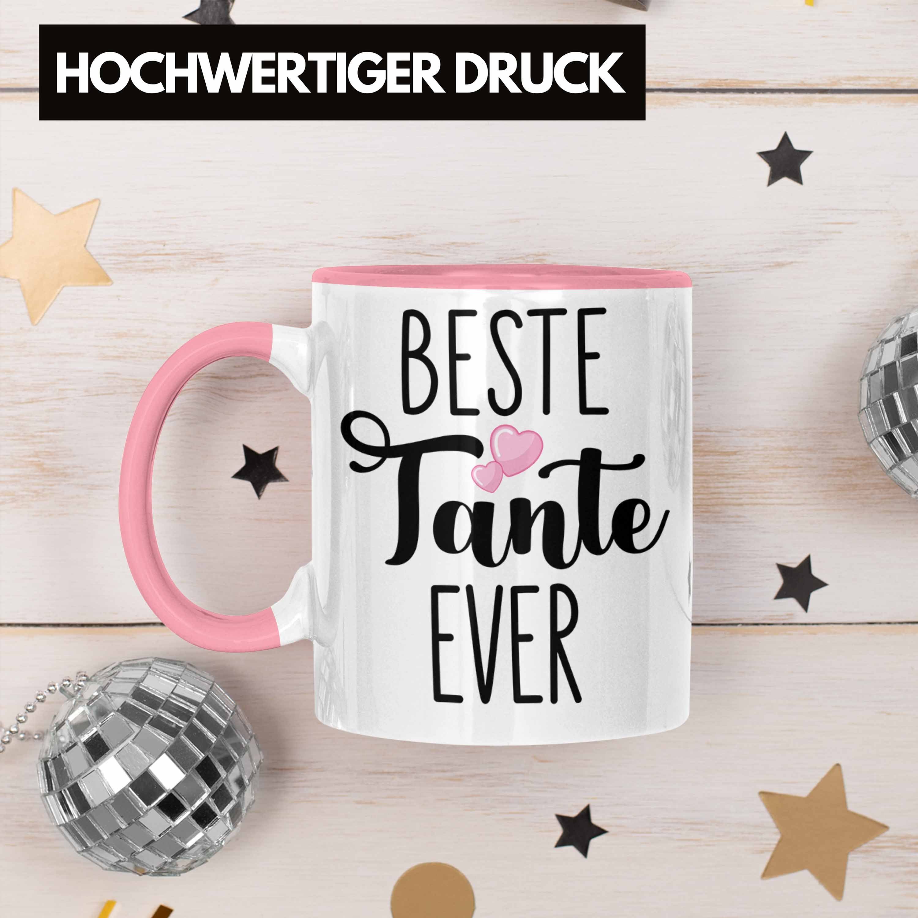 Tasse Geschenk Weihnachten Beste Trendation Rosa Tasse Lustig - von Geschenkideen Trendation Ever Tante Geburtstag Nichte