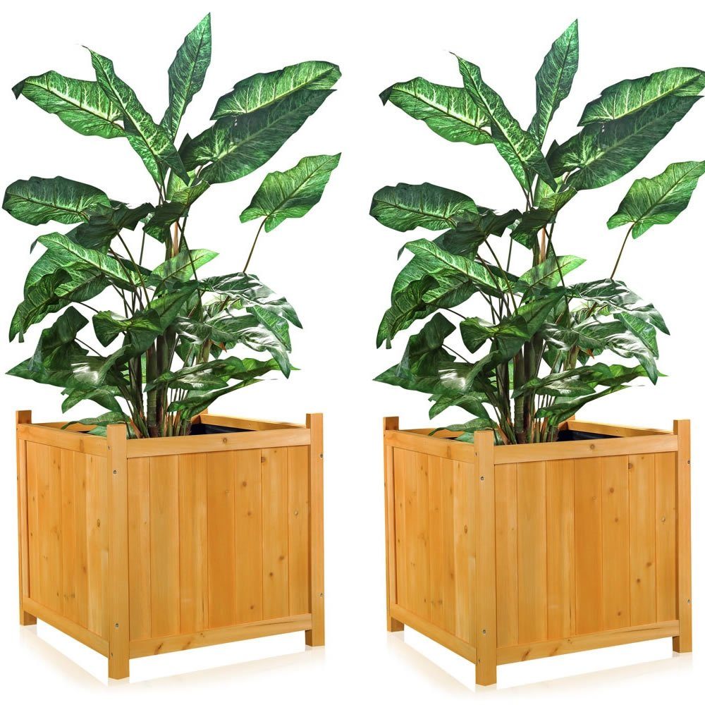 Feel2Home Blumentopf 50x50cm Blumenkübel Holz Pflanzkasten günstig online kaufen