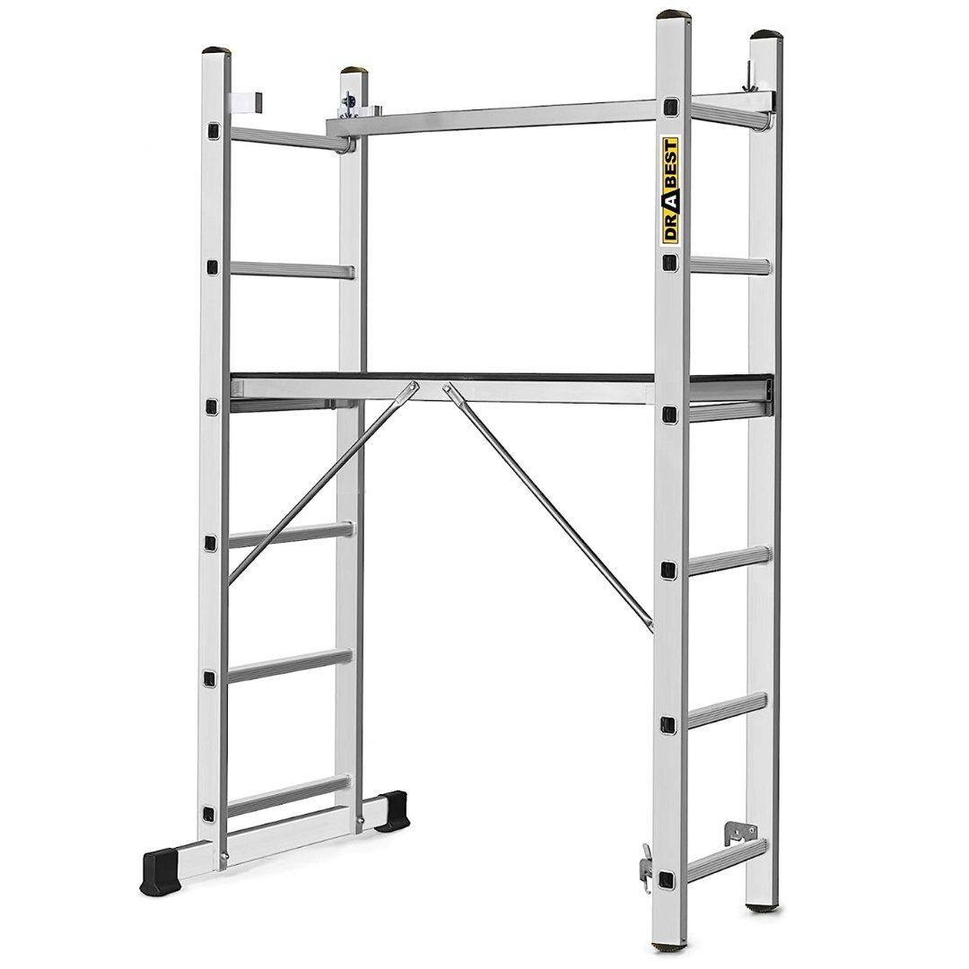 NM_TRADE TRIZERATOP Klappgerüst Mehrzweckleiter + Gerüst 114x33cm 2x6 Spr. BASIC