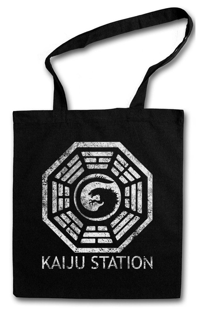 Beuteltasche Vintage Kaiju Station Stofftasche Pacific Mech Monster Rim Godzilla