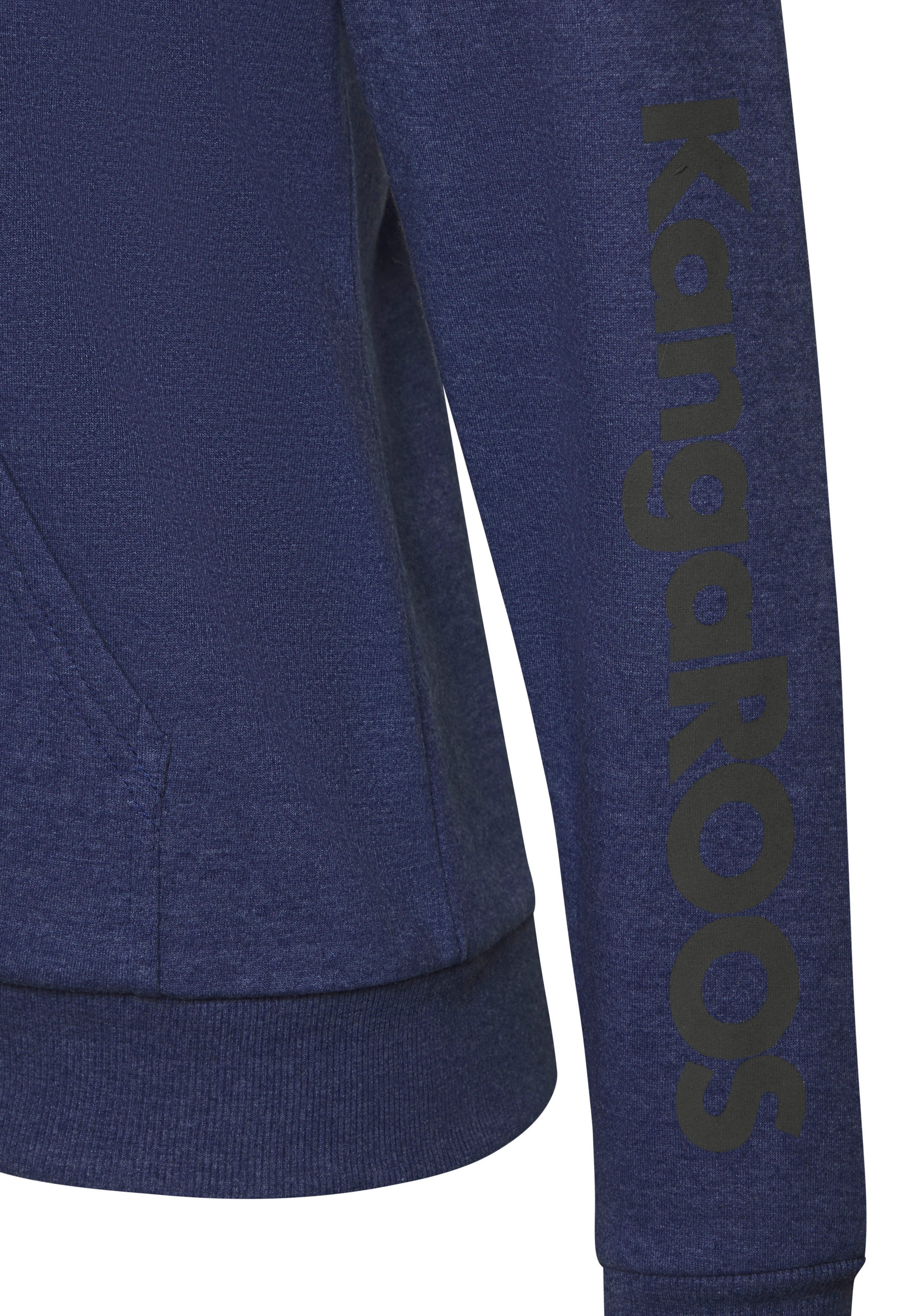 KangaROOS Sweatjacke mit kontrastfarbenen Details, Loungewear