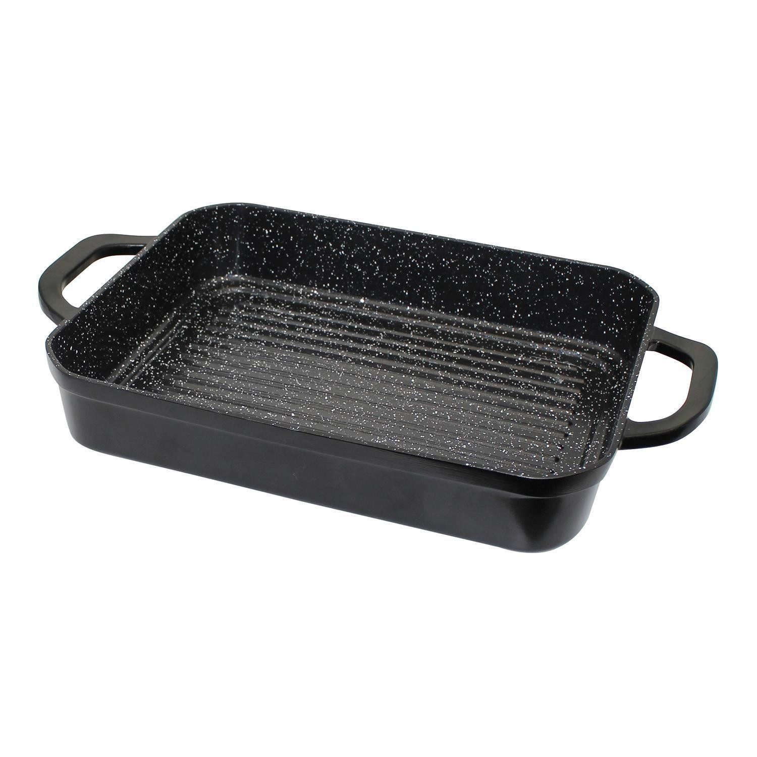 Elo Bräter BELUGO, 4,4 Liter, Schwarz, Aluminiumguss, B 41 x H 6,2 x T 26 cm