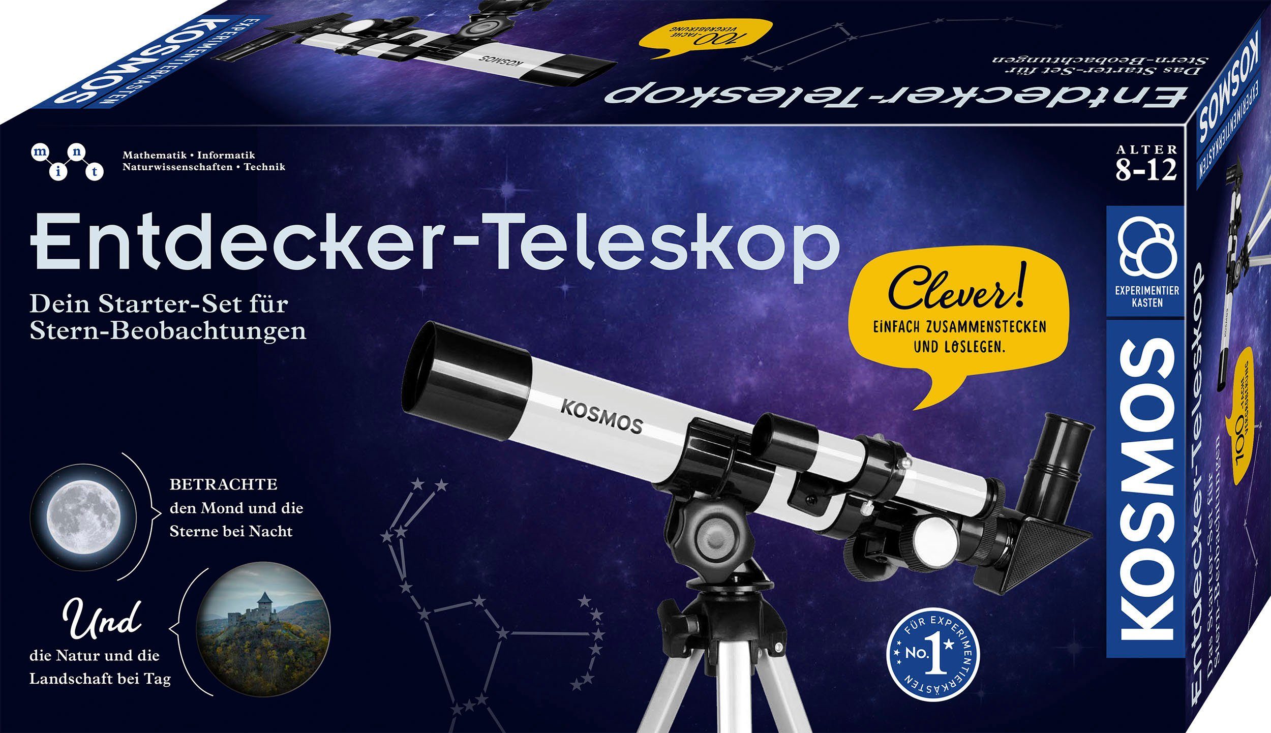 mit Teleskop Kosmos Stativ Entdecker-Teleskop,