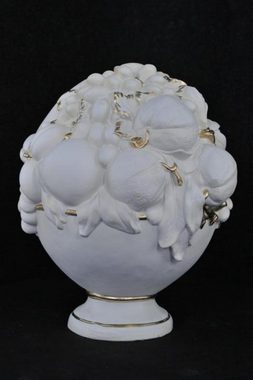 JVmoebel Skulptur Vase Große Raum Blumen Vasen Kübel Antik Stil Deko Obst 32cm