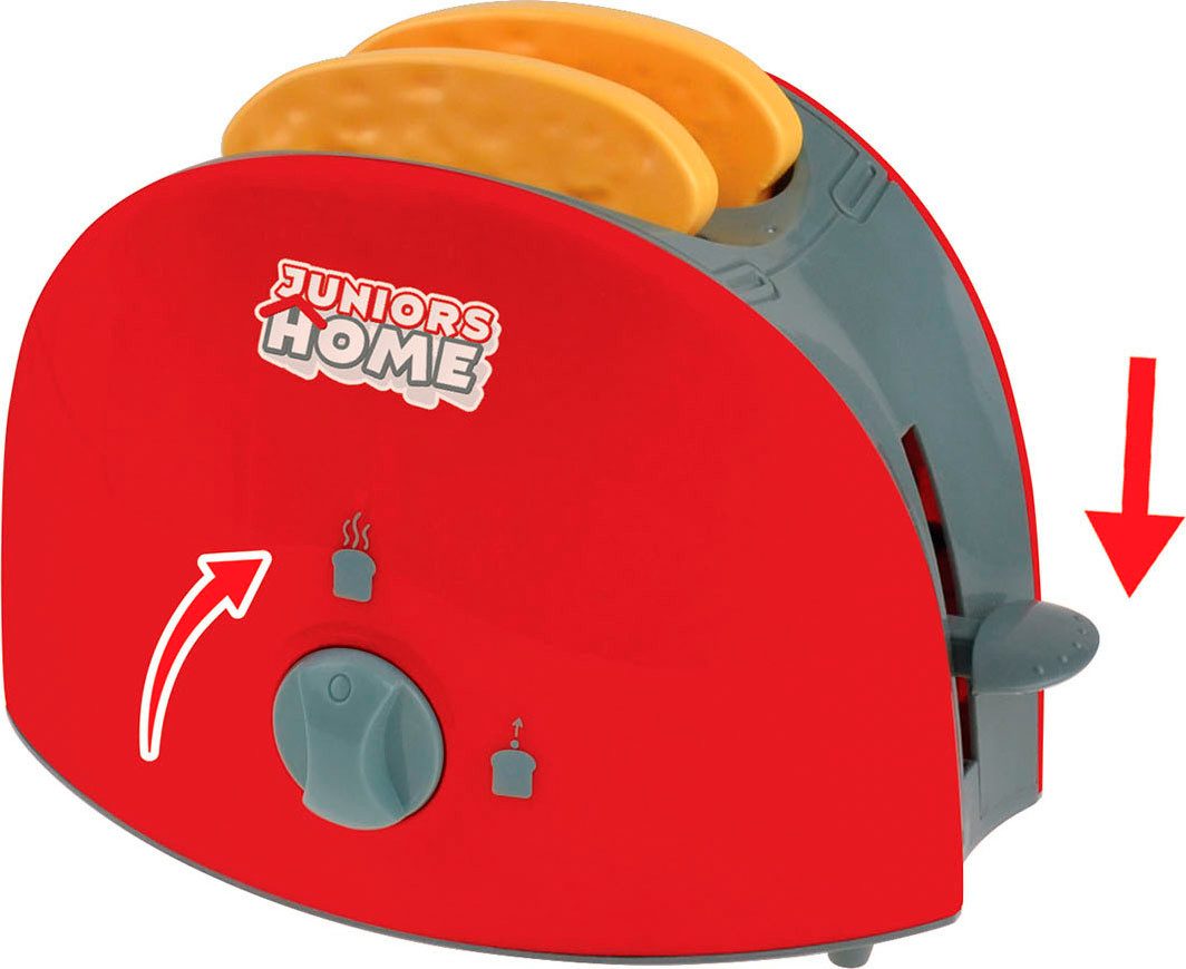 Happy People Kinder-Haushaltsset Toaster und Kaffeemaschine, mit Licht- und Soundeffekt