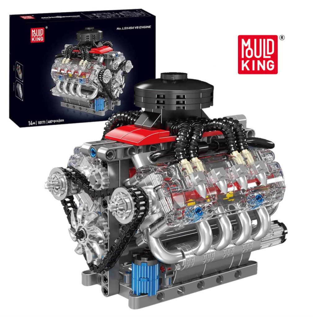 Mould King 10171 V8 Engine Konstruktions-Spielset, (487 St)
