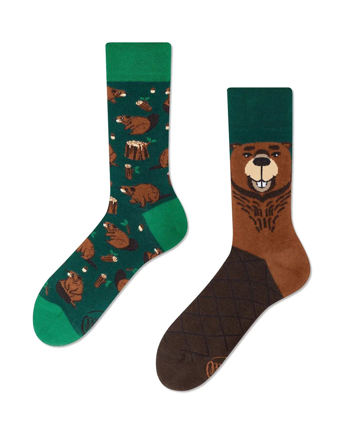Many Mornings Freizeitsocken Many Mornings Socken Beaverly Heels (1 Paar, 1-Paar, 1 Paar) immer ein dismatching Paar