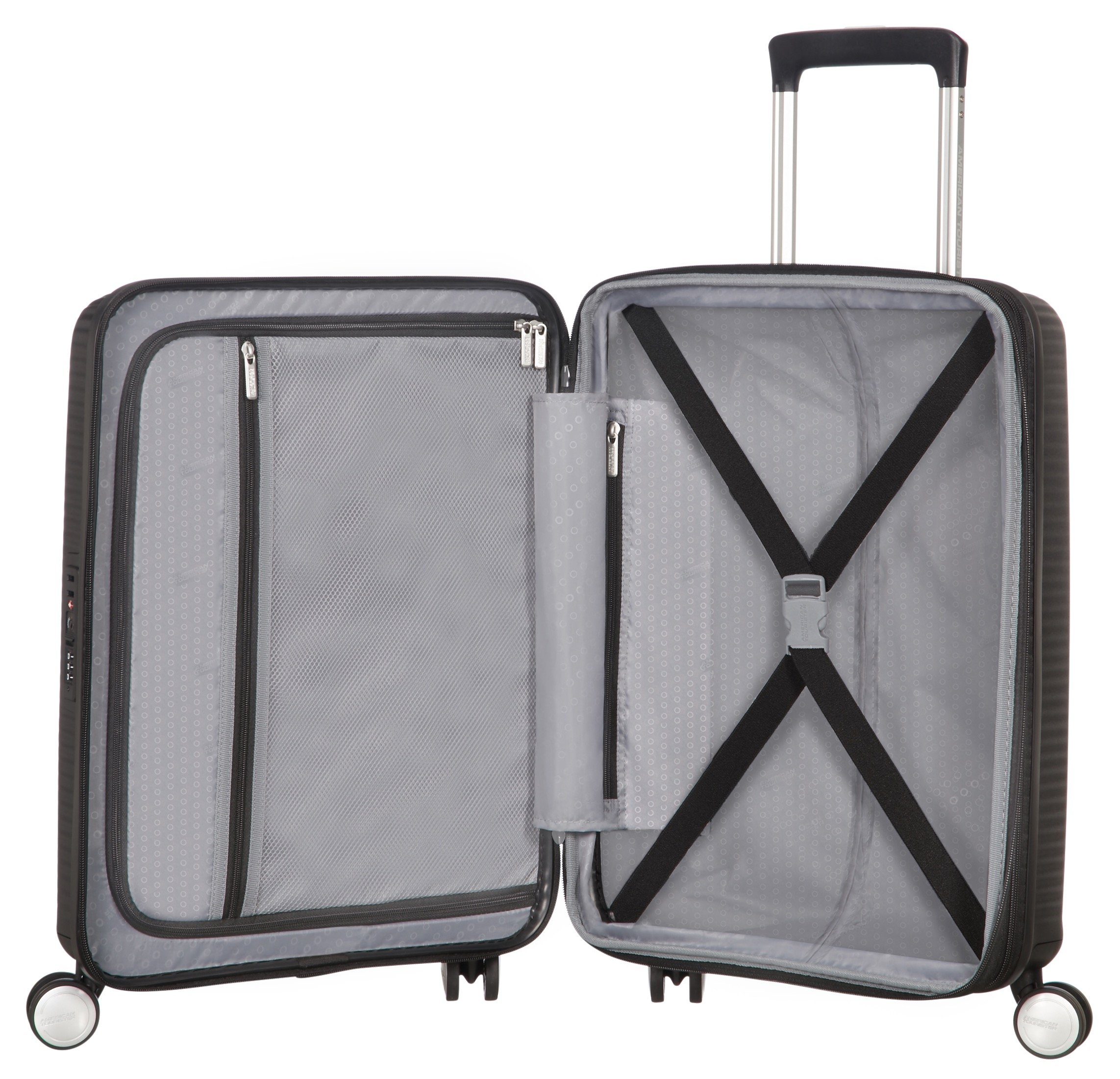 American Tourister® Hartschalen-Trolley SOUNDBOX, in verschiedenen Farben und Größen, 4 Rollen, Reisekoffer Trolley Aufgabegepäck TSA-Zahlenschloss Volumenerweiterung