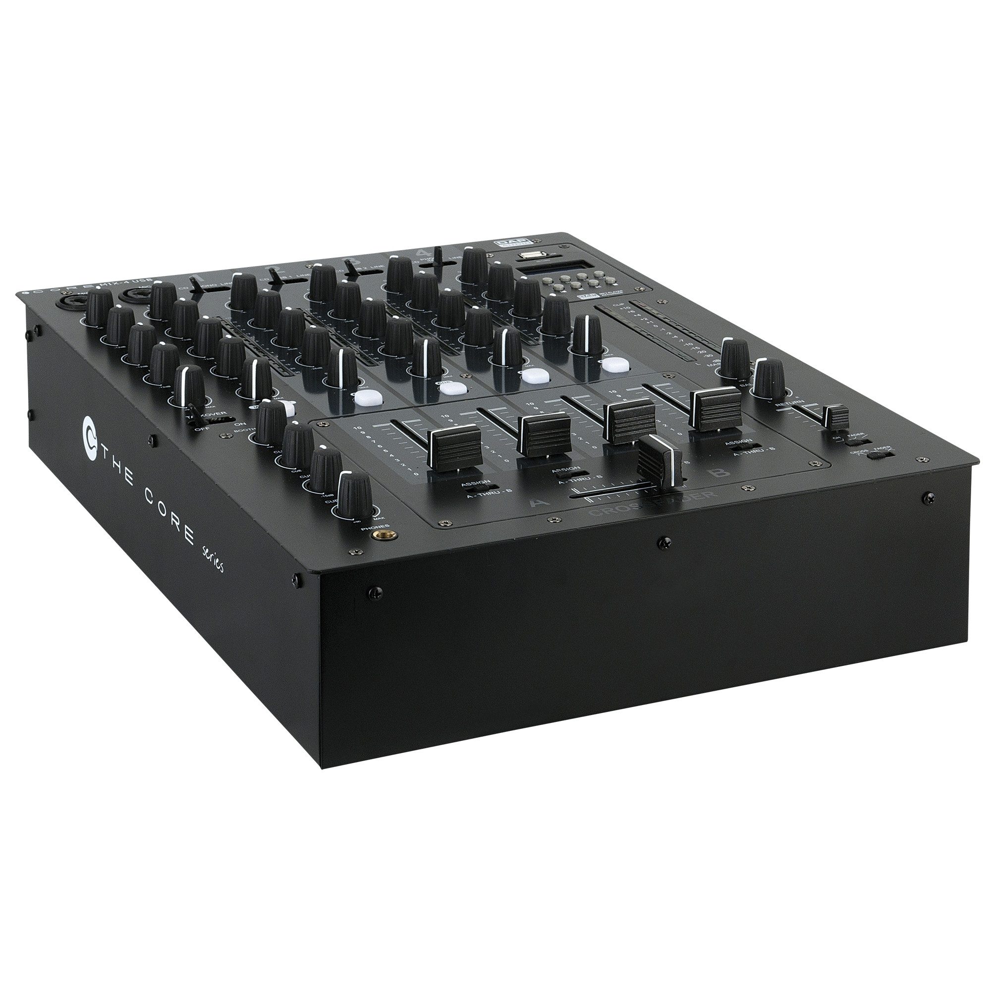 Mischpult DAP CORE MIX-4 USB Vierkanal-DJ-Mixer mit USB-Schnittstelle
