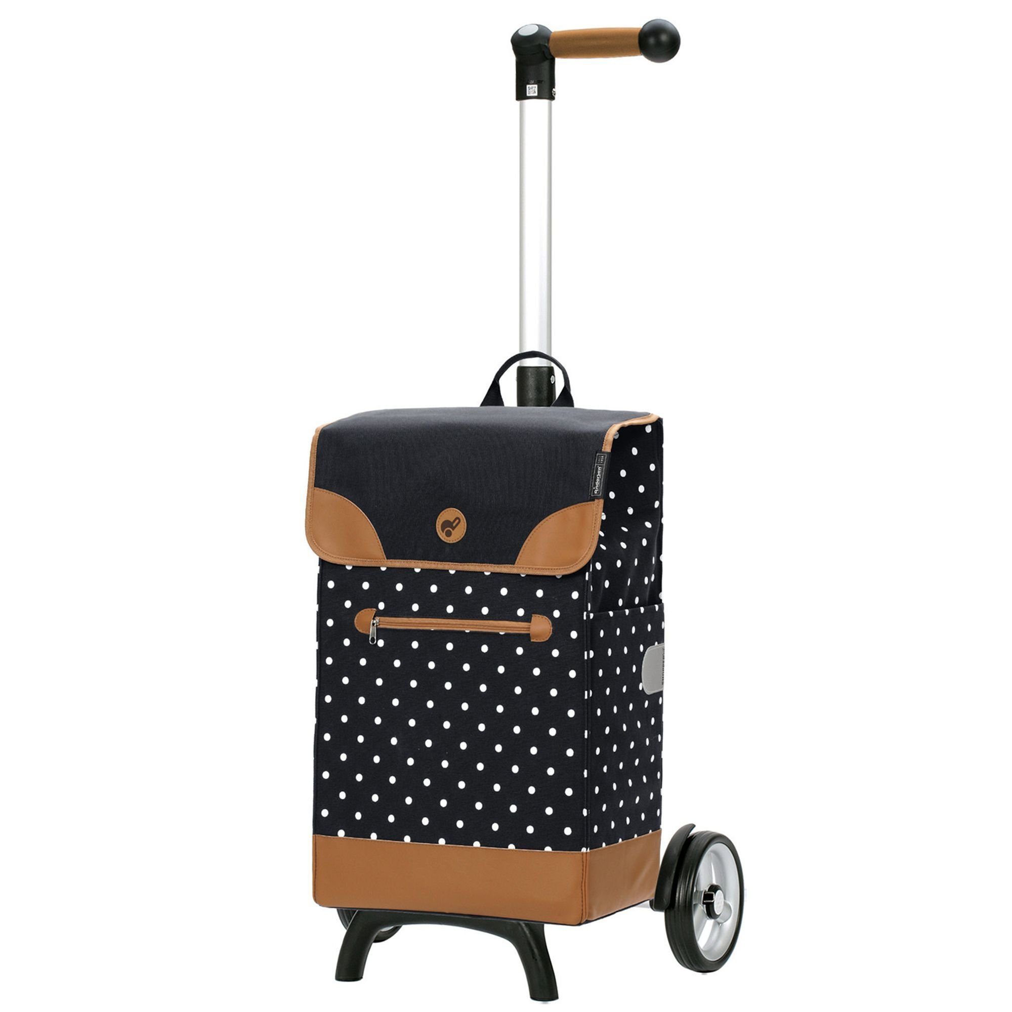 Andersen Einkaufstrolley Unus Shopper Fun, 41 l, Reflektoren schwarz