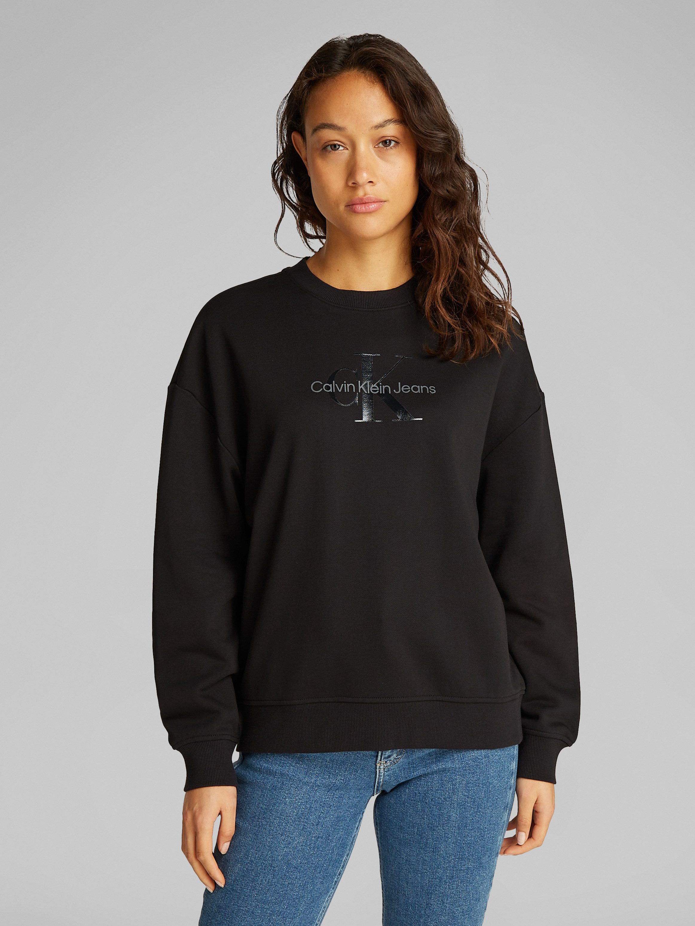 Calvin Klein Jeans Sweatshirt GLOSSY MONOLOGO günstig online kaufen