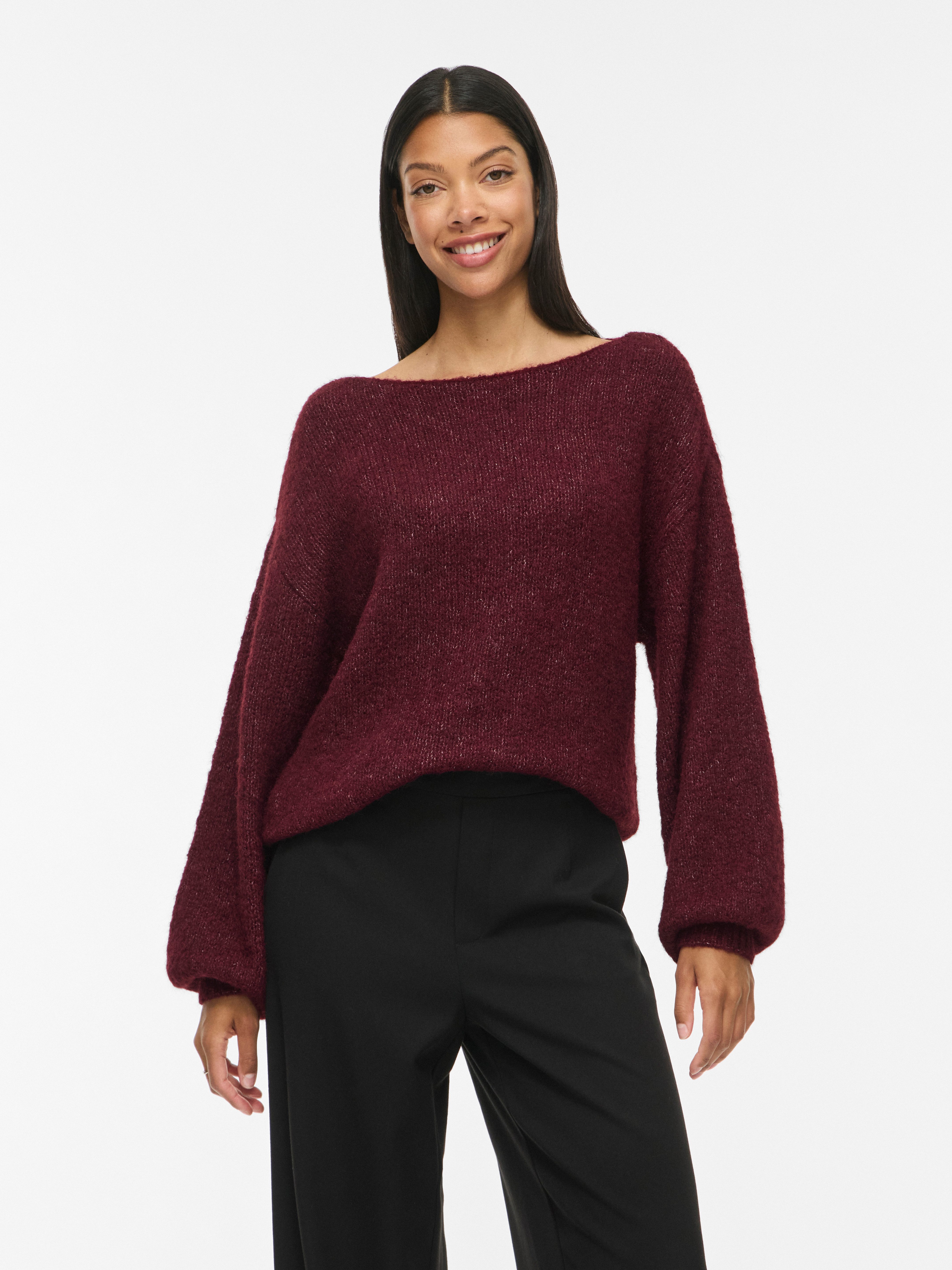 Vila Strickpullover VIMARLEY L/S KNIT PULLOVER- NOOS Materialmix, regular fit