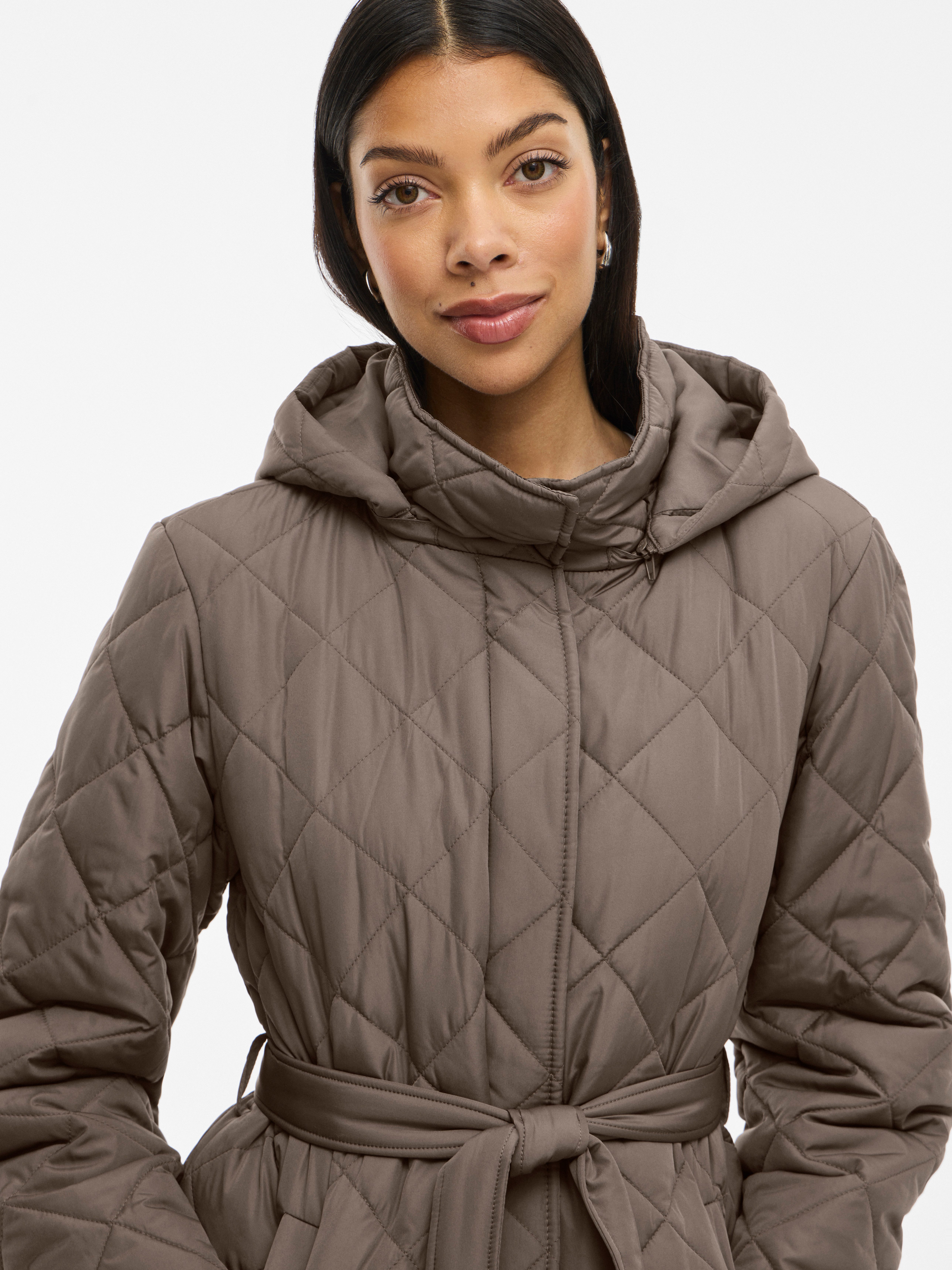 Vila Fellimitatmantel VIKANTE QUILTED L/S COAT günstig online kaufen