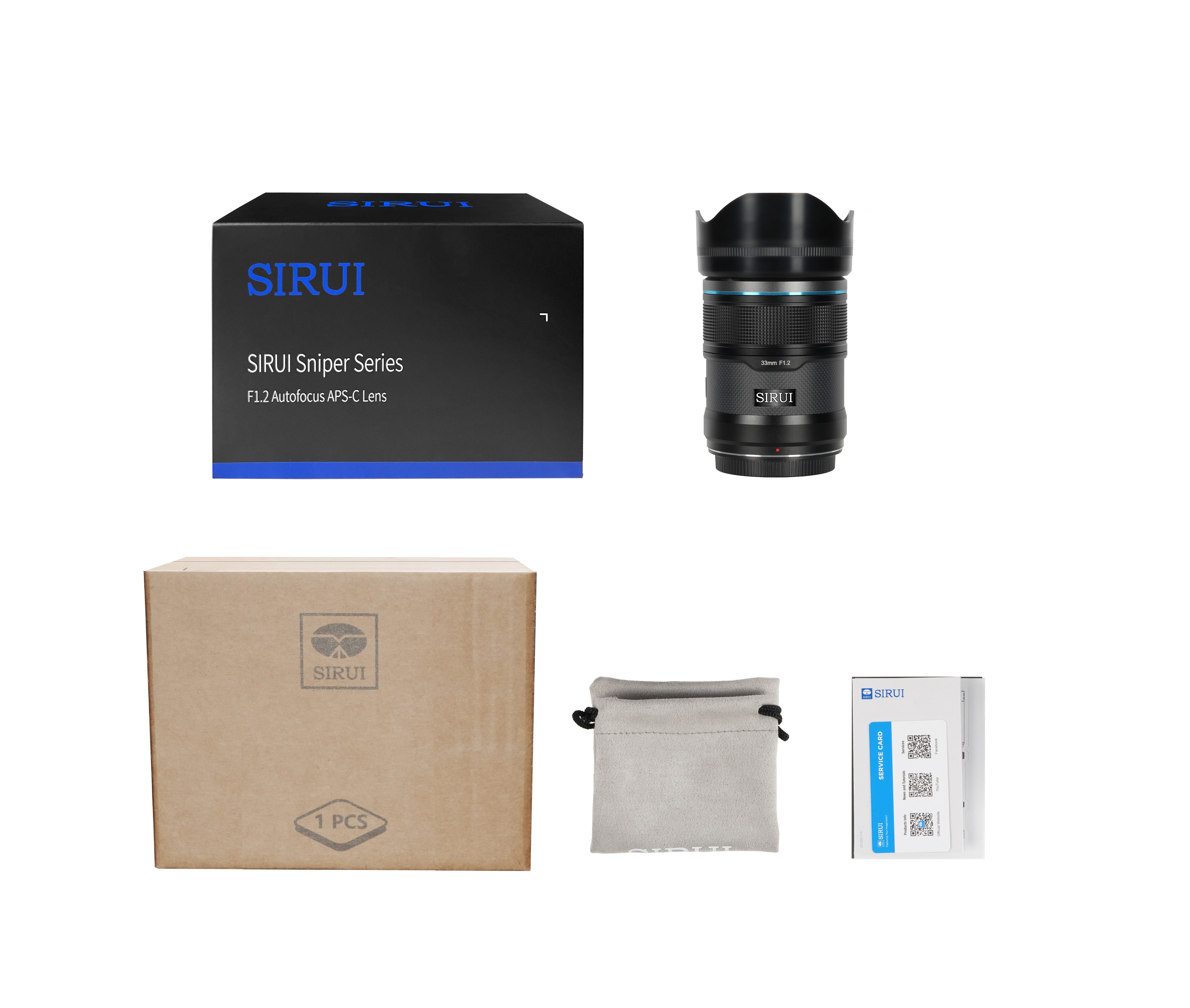 SIRUI Sniper 33mm Objektiv, (F1.2 APSC Auto-Focus Objektiv E/Z/X Mount)