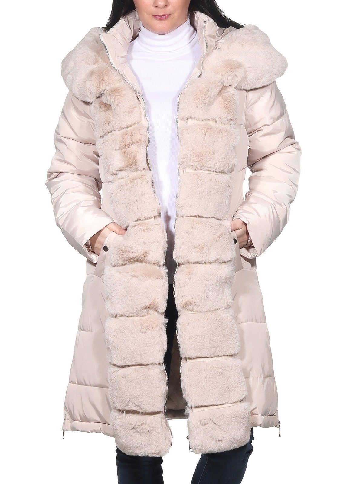 Aurela Damenmode Wintermantel Warmer Wintermantel für günstig online kaufen