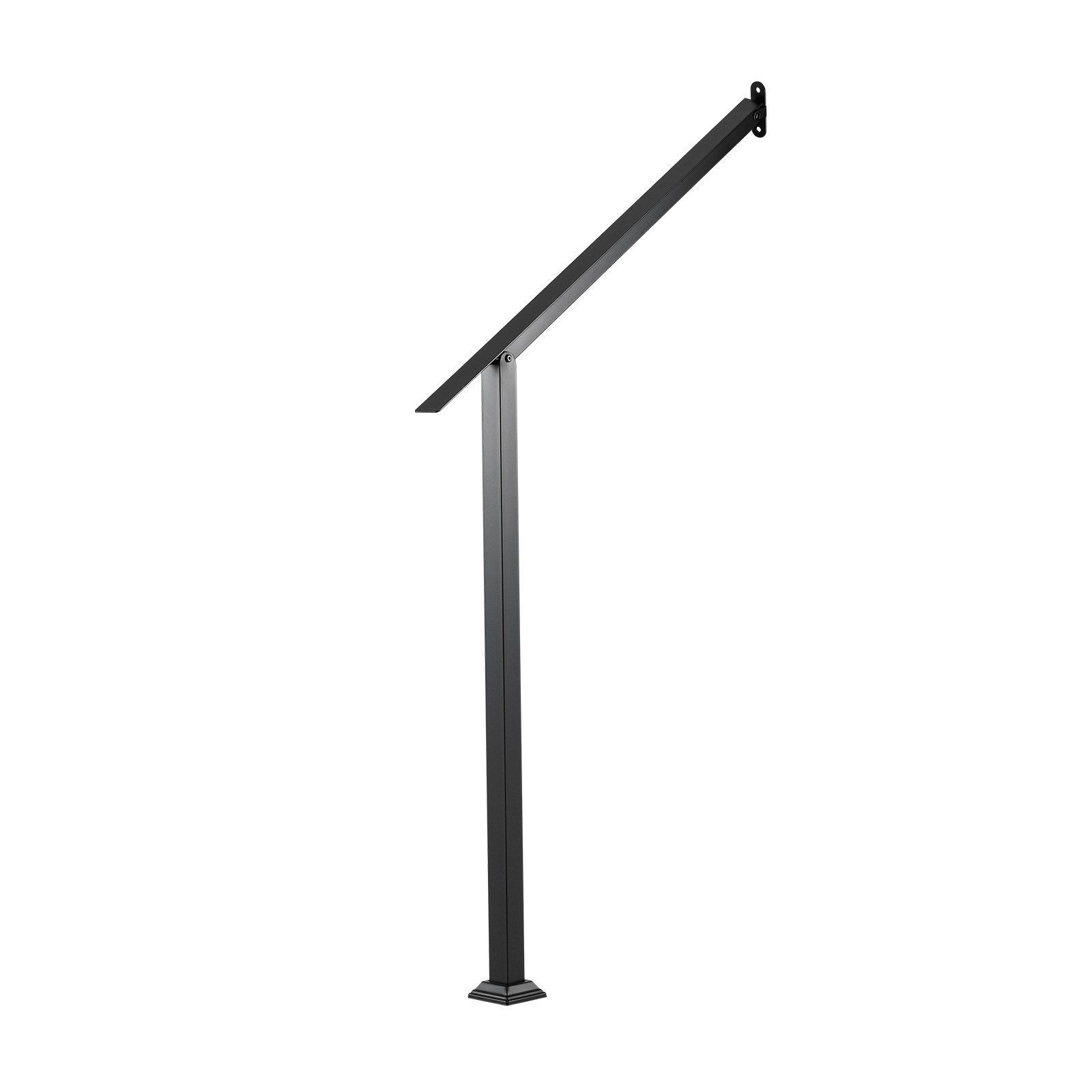 COSTWAY Treppengeländer, 119 cm Länge, 100 cm Höhe, Winkelverstellbarer Treppenhandlauf für 4 Stufen