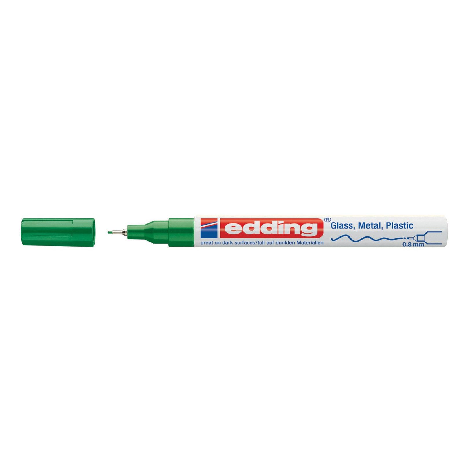 edding Marker Glanzlack-Marker 0,8 mm edding 780, (Stück, 1-tlg., 1 Marker Edding 780), Lackstift Permanentmarker