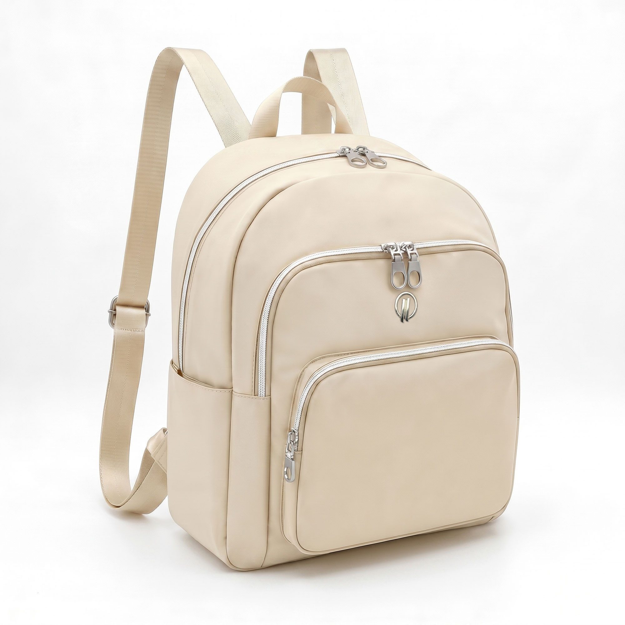 HELLSER Cityrucksack Damen klein – stylischer Damen Rucksack 34x27x15cm wasserabweisend, für Freizeit, Uni, Schule, Büro - Koffergurt & versteckte Tasche
