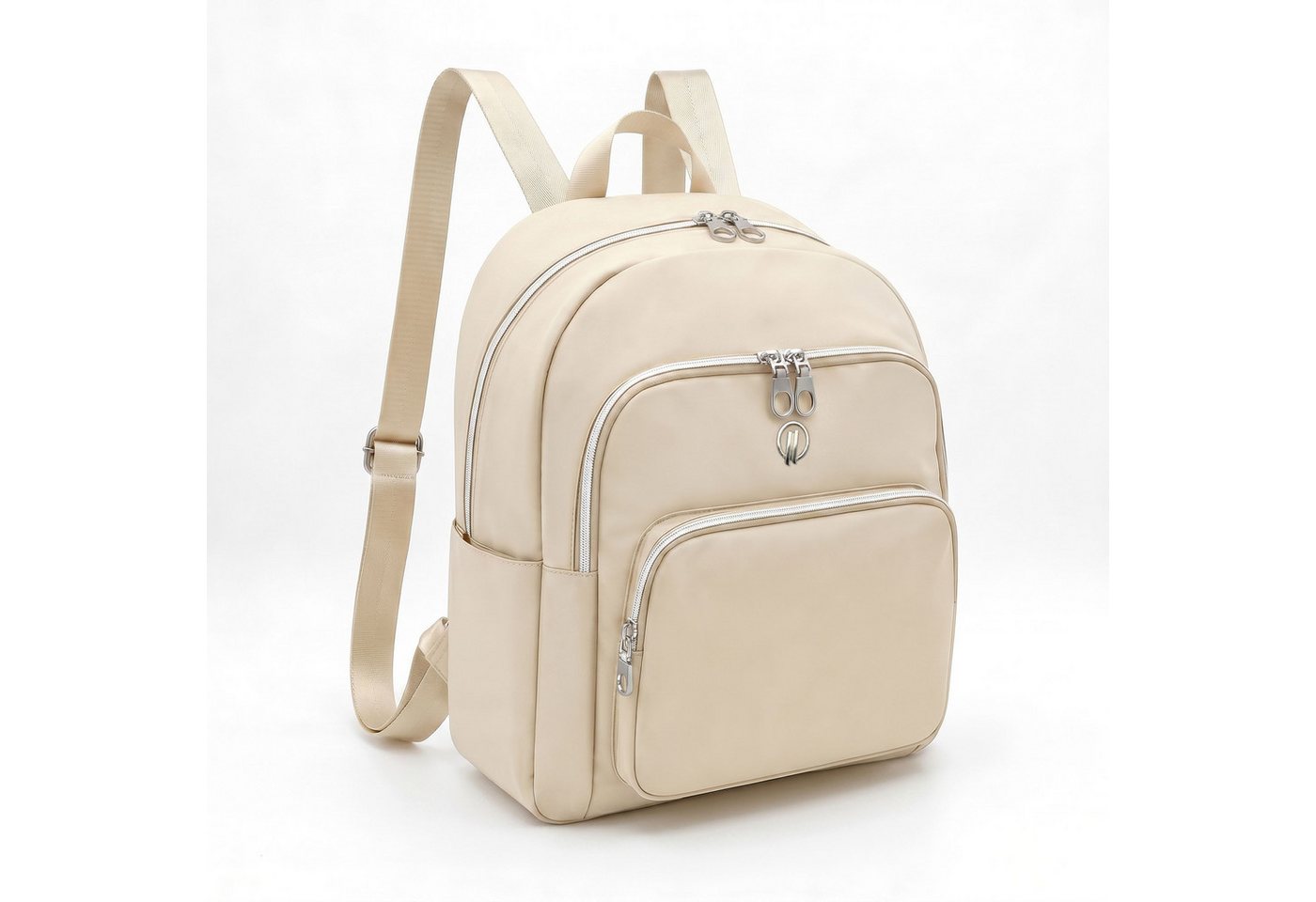 HELLSER Cityrucksack Damen klein – stylischer Damen Rucksack 34x27x15cm wasserabweisend, für Freizeit, Uni, Schule, Büro - Koffergurt & versteckte Tasche