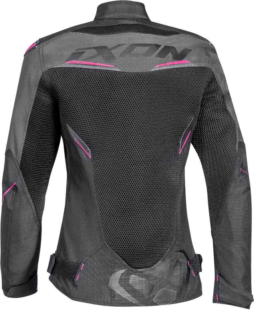 Ixon Motorradjacke Draco Damen Motorrad Textiljacke Black/Grey/Pink