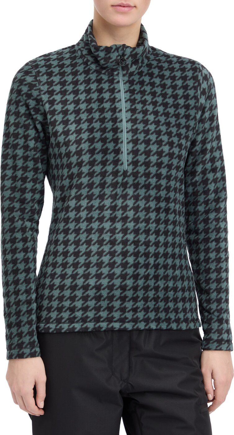 McKINLEY Rollkragenpullover Da.-Langarmshirt Dora II W 907 AOP/GREEN DARK