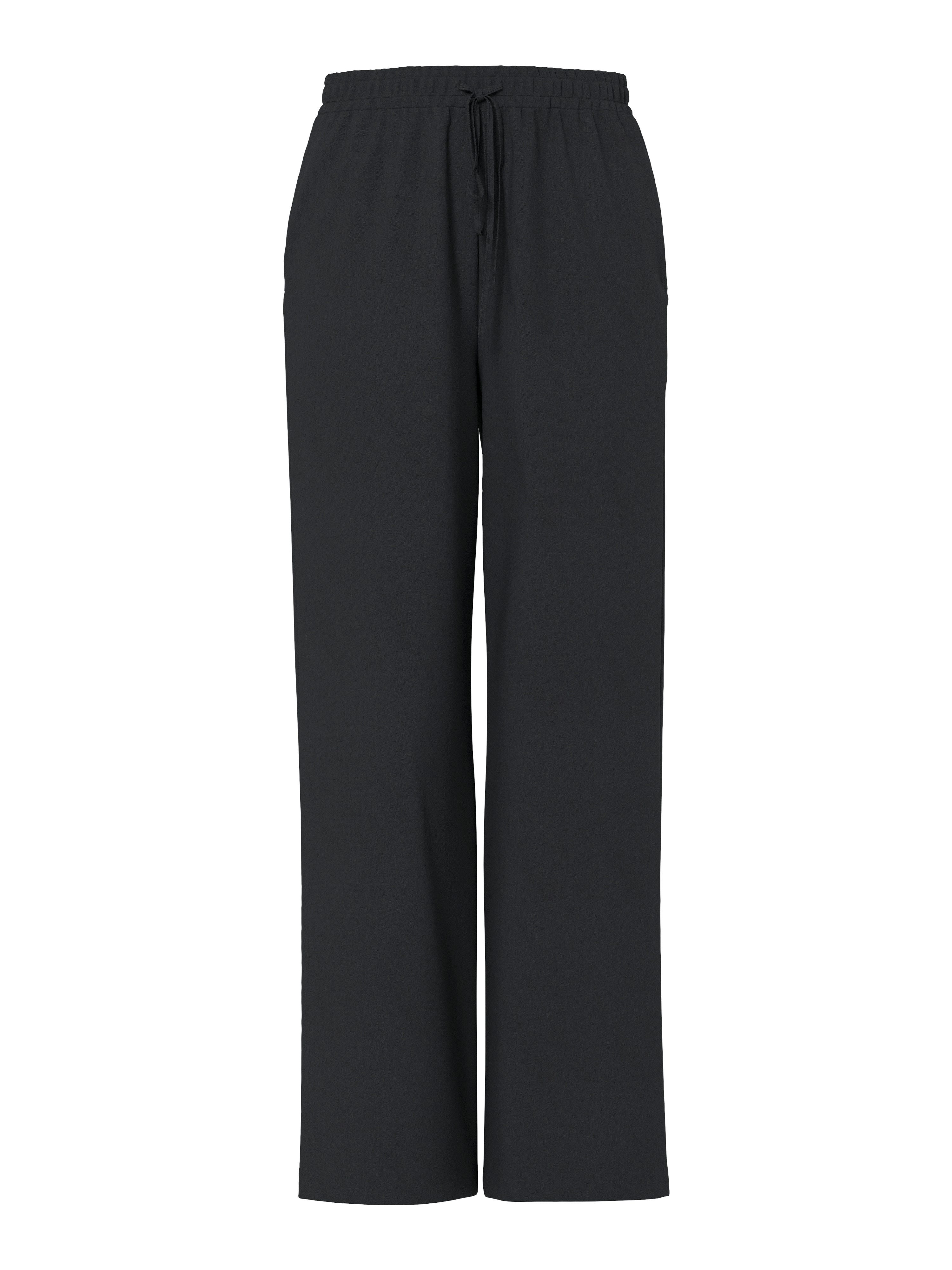 pieces Schlupfhose PCBOSELLA HW WIDE PANTS NOOS BC Materialmix, High Waist – Bild 4 von 5