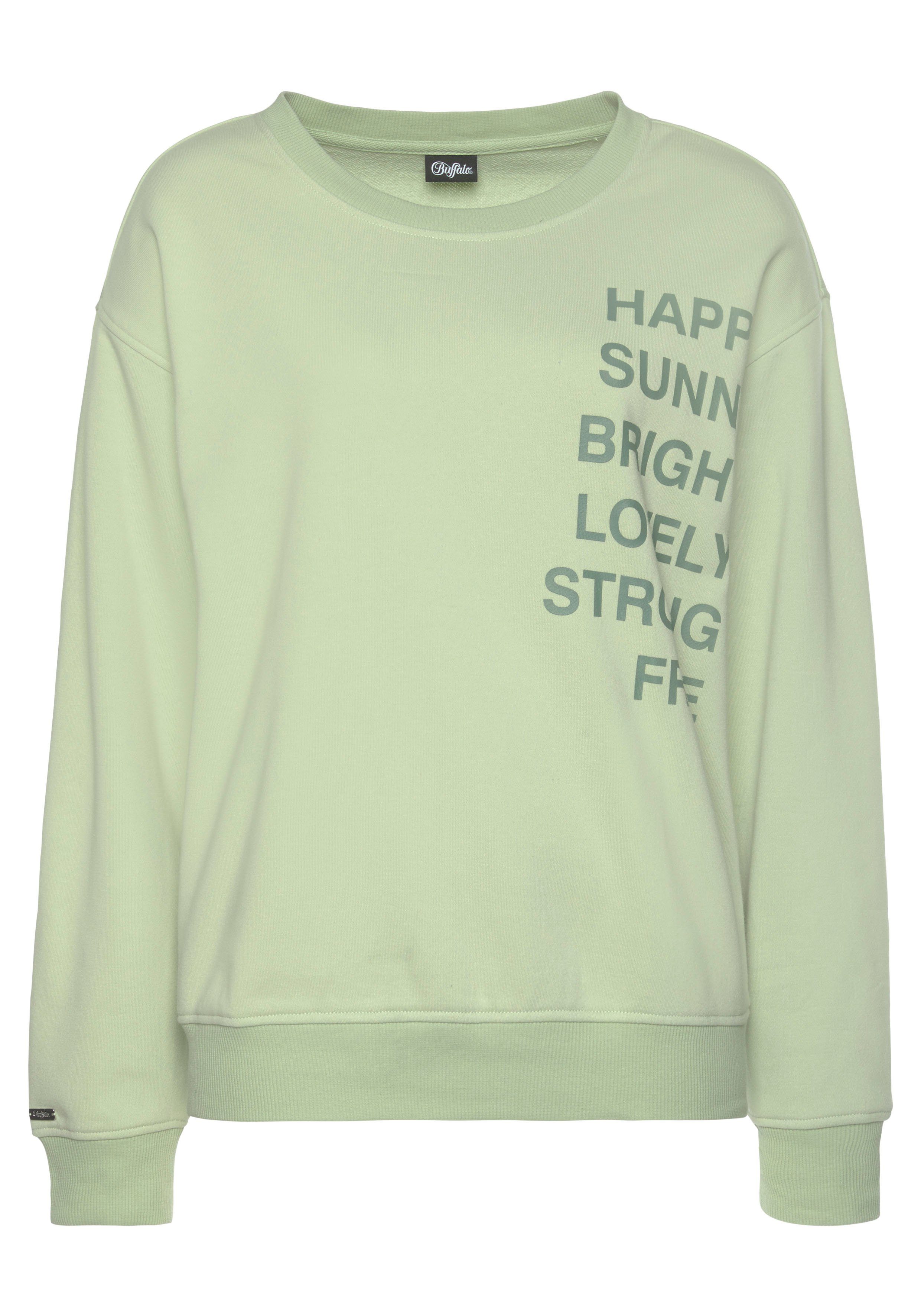 Buffalo Sweatshirt - Loungeshirt mit Statement Druck, Loungewear – Bild 2 von 5
