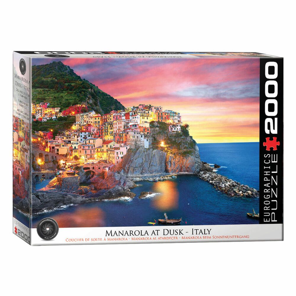 EUROGRAPHICS Puzzle Manarola in der Dämmerung, 2000 Puzzleteile