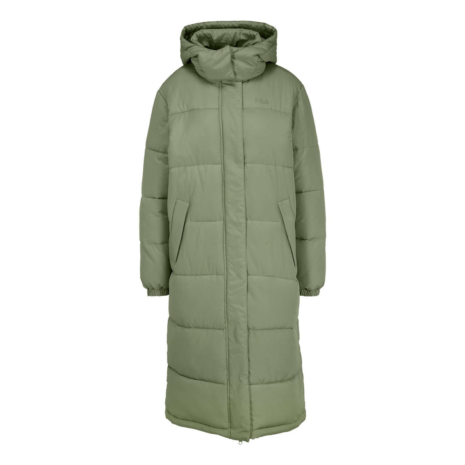 Fila Winterjacke Braunfels Long Puffer Jacket mit Markenlogo 60045 oil green